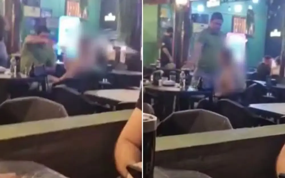 Advogado é filmado agredindo mulher em bar de Jataí