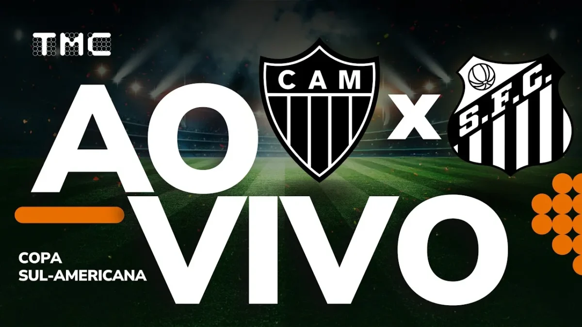 Atlético-MG x Santos pela Sul-Americana 2026: acompanhe a transmissão da TMC ao vivo