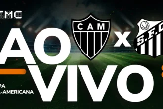 Atlético-MG x Santos pela Sul-Americana 2026: acompanhe a transmissão da TMC ao vivo