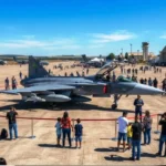 Base Aérea de Anápolis abre portas para visitantes com F-39 Gripen, cargueiro KC-390 e esquadrilha da fumaça