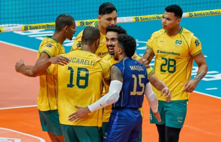 Brasil sofre no primeiro set, domina a Colômbia e vence mais uma no Pré-Olímpico Sul-Americano