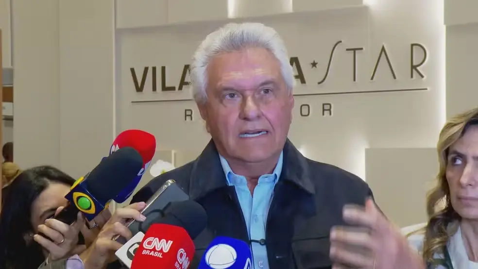 Caiado recebe alta após internação por pneumonia em São Paulo