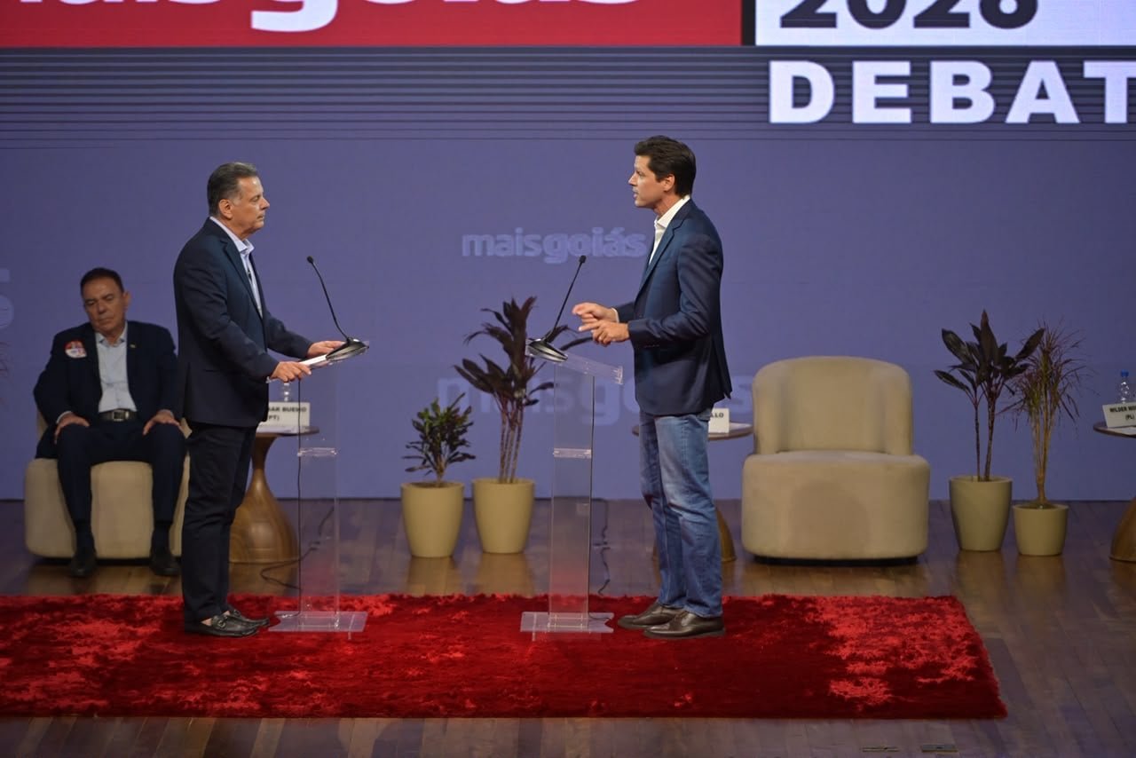 “Deixa de ser mentiroso, rapaz”: Marconi dispara contra Daniel durante debate do Mais Goiás
