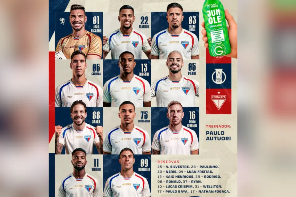 feed-image-1788635555 Escalados! Como vêm a campo Goiás e Fortaleza para o duelo na Serrinha