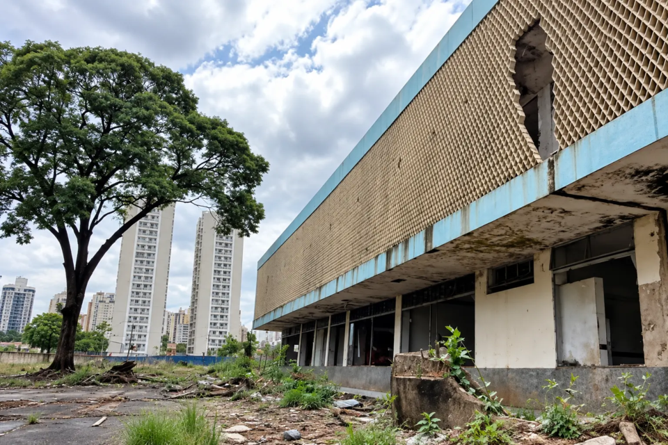 feed-image-1788695458 Era para ser um shopping: terreno que abrigava joia da arquitetura modernista segue abandonado em Goiânia