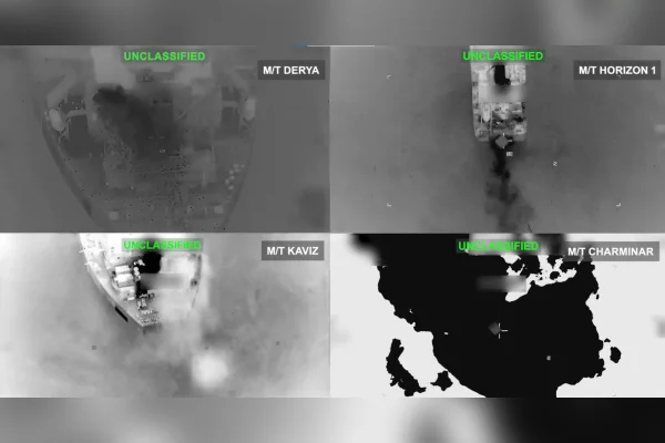feed-image-1788911552 EUA destrói cinco petroleiros iranianos após ataques a navio de guerra