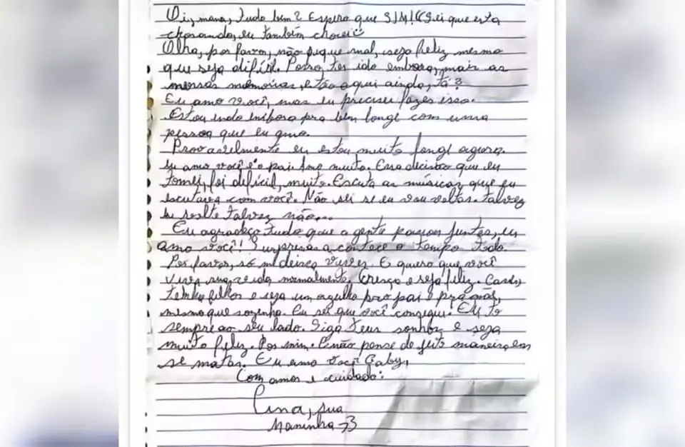 feed-image-1788976862-1 “Não pense em se matar”: leia a carta deixada por adolescente de Anápolis que desapareceu após conhecer homem no Discord