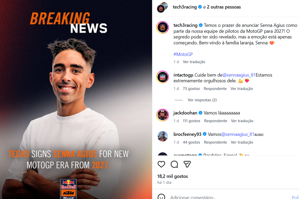 feed-image-1789652506 Senna na MotoGP? Equipe anuncia contratação para temporada 2027