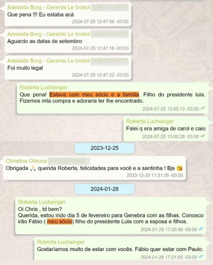 feed-image-1789652539 Roberta Luchsinger chama Lulinha de sócio em oito mensagens por aplicativo