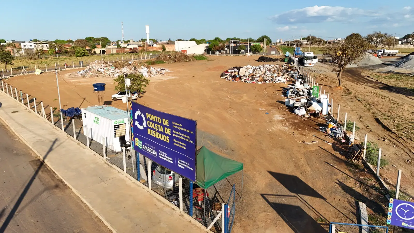 feed-image-1789748516 Em dois meses, ponto de descarte de entulhos em Aparecida recebe 500 toneladas de materiais