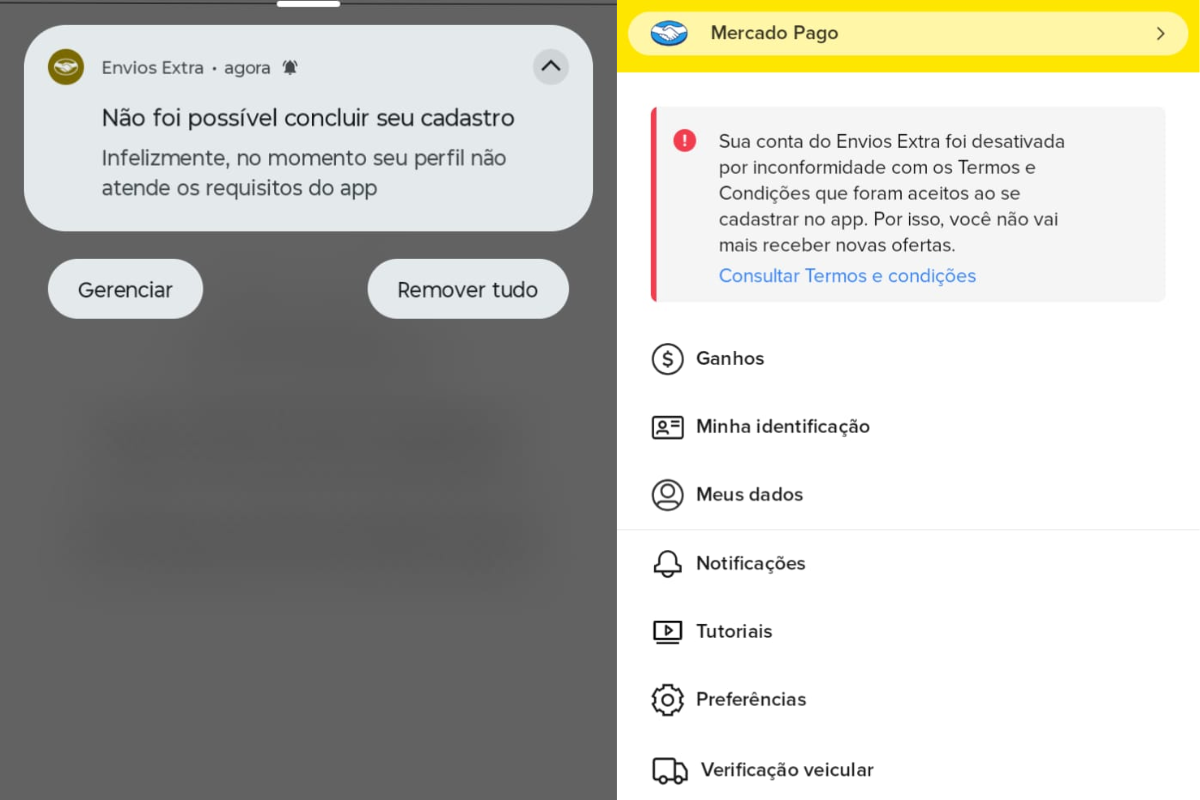 feed-image-1789771040 Motoristas do Mercado Livre denunciam bloqueio de contas em meio a protestos por reajustes, em Goiás
