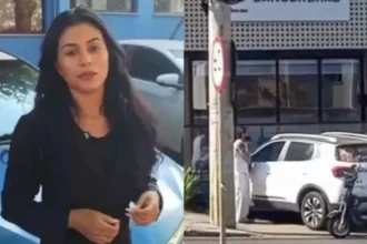 Influenciadora tem carro atingido por homem e retrovisor furtado após colisão em Goiânia