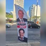 Maluf é resgatado em materiais de propaganda do PP na Avenida Paulista