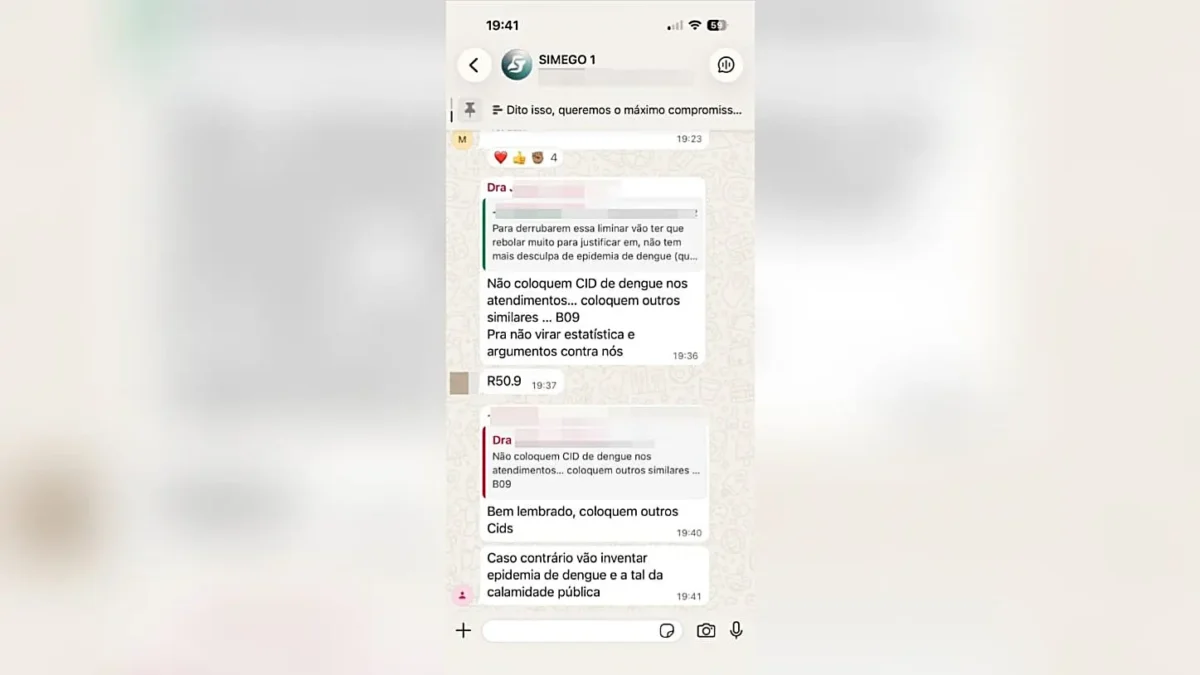 Médica que orientou colegas a subnotificar casos de dengue em Goiânia é afastada após denúncia do Mais Goiás