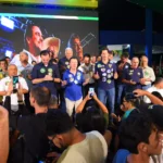 Mendanha pede orações pela recuperação de Caiado durante ato em Aparecida