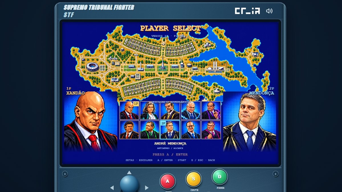 Ministros do STF resolvem diferenças ‘no braço’ em jogo de luta feito por IA