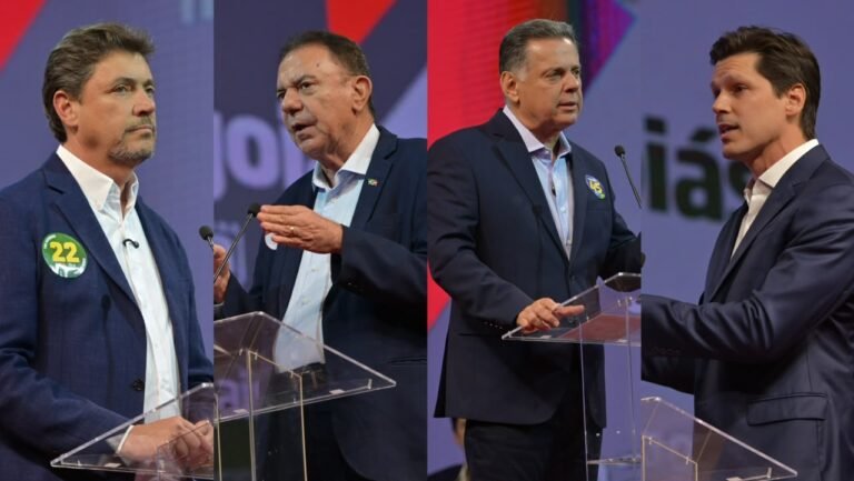 Saúde, segurança, educação e acusações: os embates que marcaram o debate do Mais Goiás com candidatos ao governo