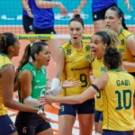 Sem perder nenhum set, Brasil garante vaga em Los Angeles no vôlei feminino