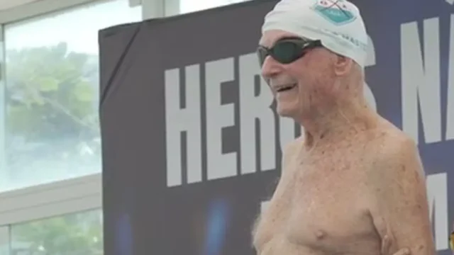 Aos 102 anos, nadador recordista mundial impressiona ao competir com atletas mais jovens no Rio