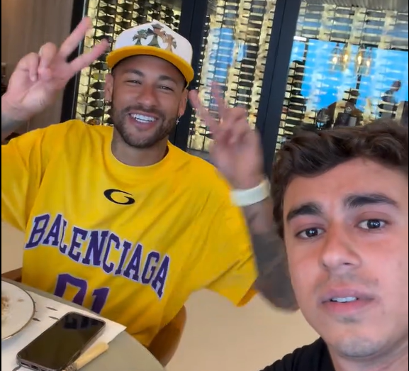 Às vésperas do segundo turno, Neymar grava vídeo com Nikolas Ferreira e reforça apoio a Flávio Bolsonaro