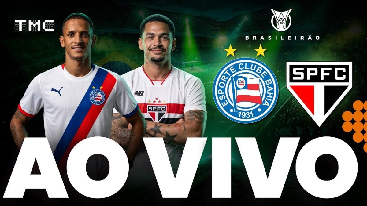 Bahia x São Paulo pelo Brasileirão 2026: acompanhe a transmissão da TMC ao vivo