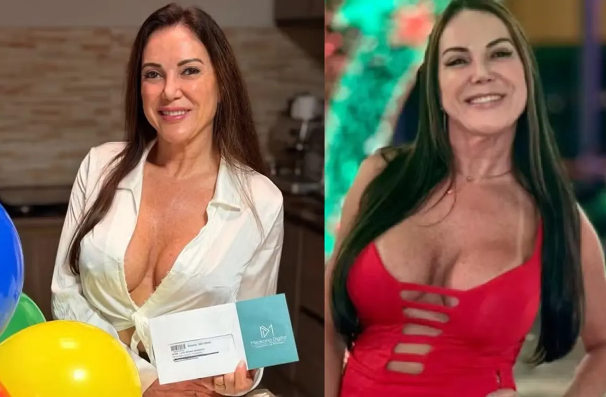 Brasileira eleita pela Playboy a 60+ mais bonita do mundo diz que exame apontou idade biológica de 28 anos