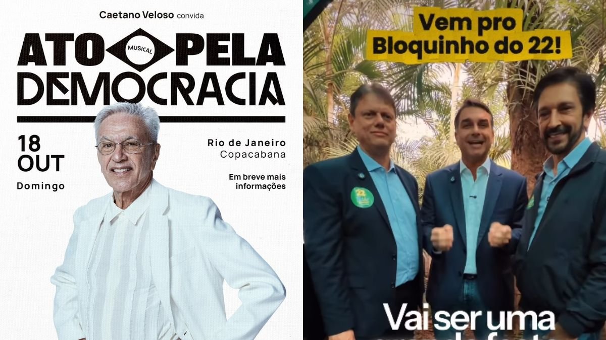 Caetano Veloso convoca ato pela democracia no Rio no mesmo dia de manifestação em SP