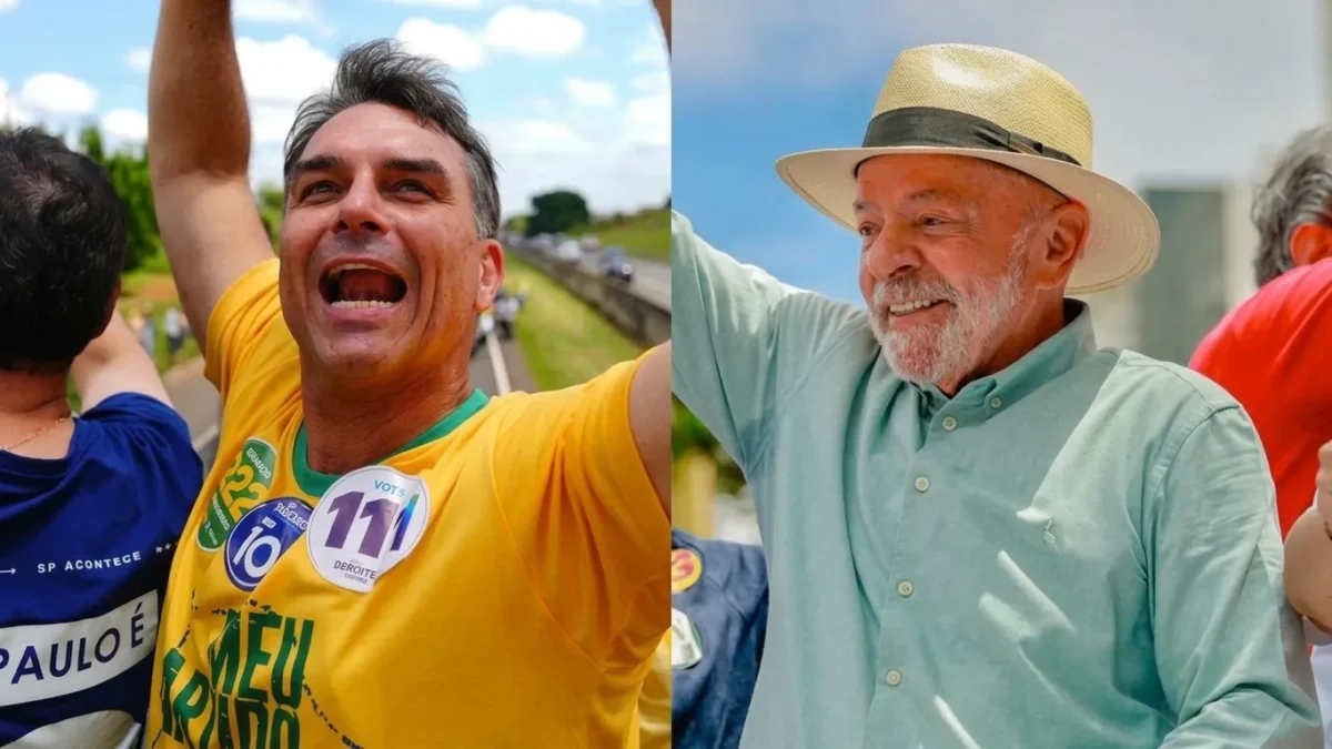 CNT/MDA: Flávio Bolsonaro aparece numericamente à frente de Lula em pesquisa