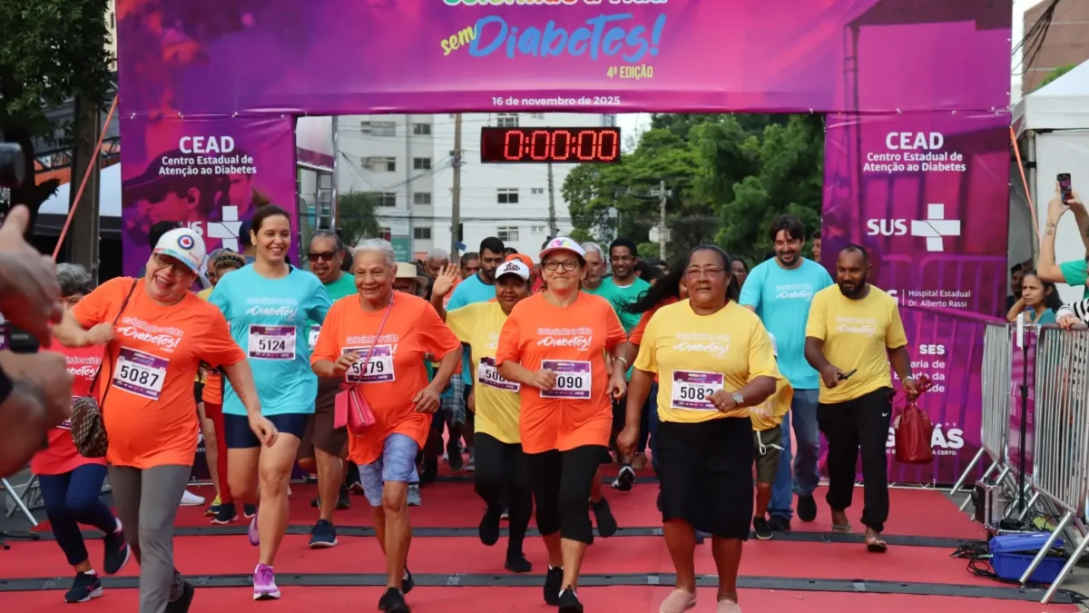 Corrida contra o diabetes em Goiânia terá largada com explosão de cores