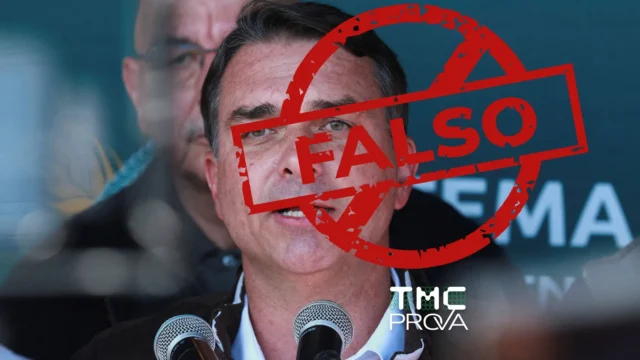 É falso que Flávio Bolsonaro vai acabar com 13º, BPC e elevar aposentadoria para 75 anos