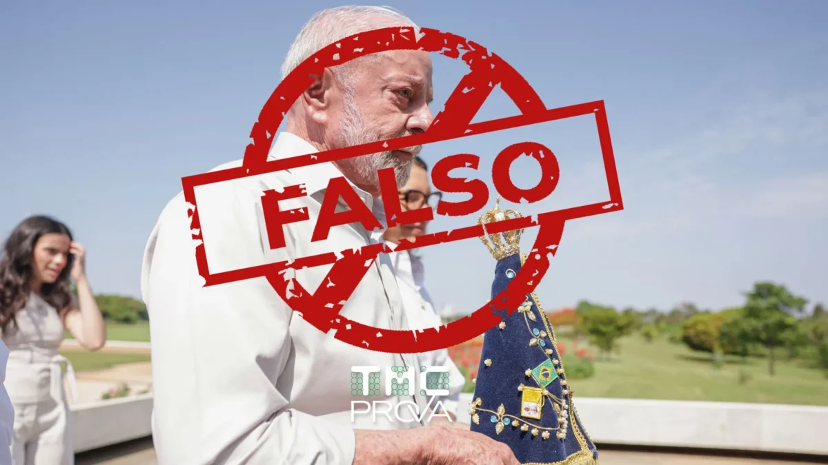 É falso que Nossa Senhora Aparecida foi ofendida por religiosos, como disse Lula