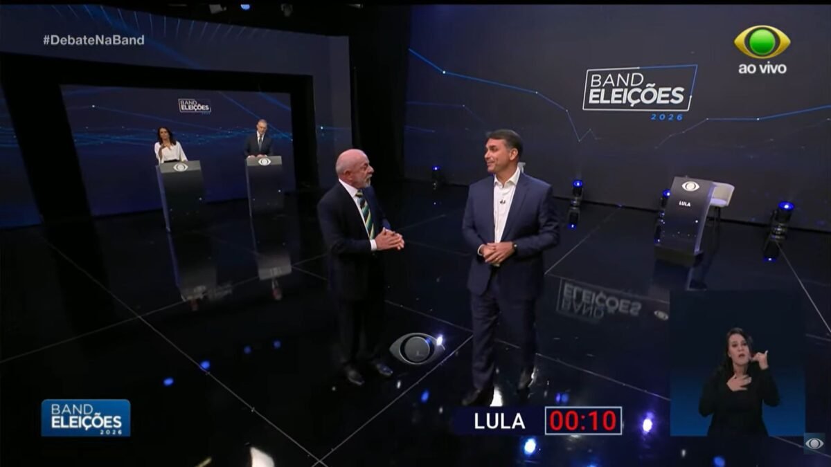 Entenda o barraco ao final do debate entre Lula e Flávio Bolsonaro