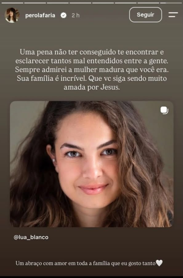 feed-image-1792427429 Pérola Faria recebe críticas após comentário sobre morte de Lua Blanco