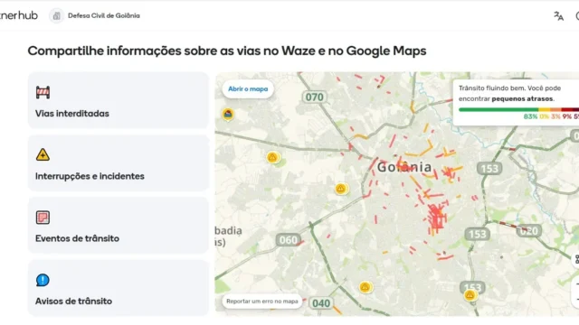 Goiânia amplia monitoramento com Waze e cria rotas de fuga contra alagamentos