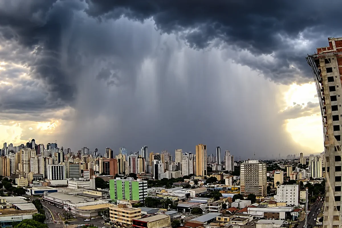 Goiânia terá fim de semana com temporais, ventos fortes e alerta de tempestade do Inmet