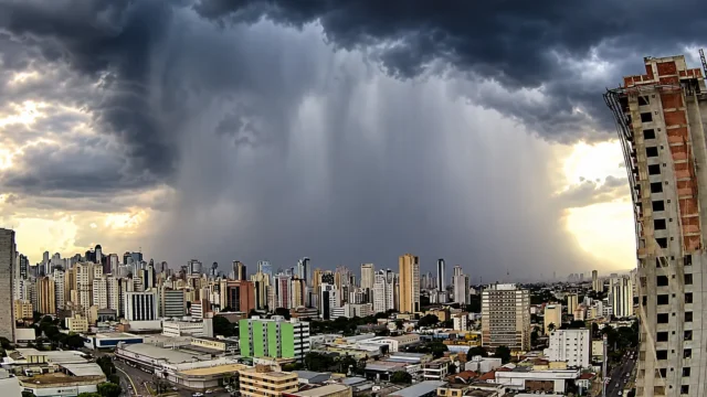 Goiânia terá fim de semana com temporais, ventos fortes e alerta de tempestade do Inmet