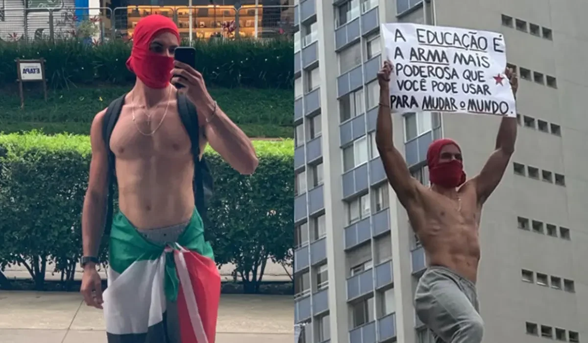 ‘Gostoso da Paulista’: saiba quem é o homem que chamou atenção sem camisa em ato pró-Lula