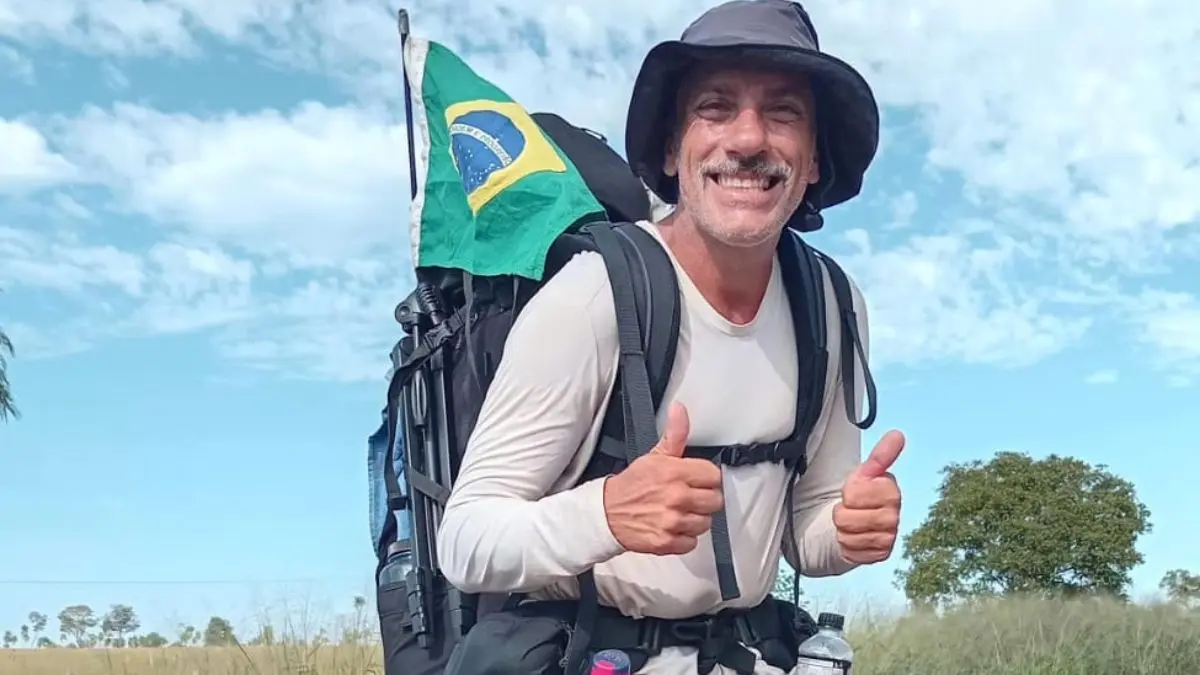 Homem de 47 anos deixa Hidrolândia a pé e percorre quase 4 mil km rumo ao Alasca