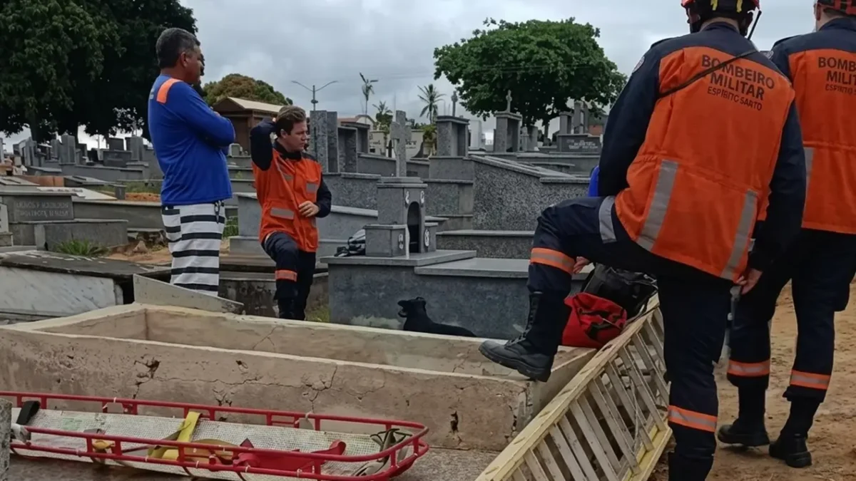 Homem morre após cair na cova do próprio pai durante visita a túmulo no ES