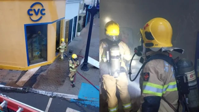 Incêndio em agência da CVC mobiliza Corpo de Bombeiros em Rio Verde