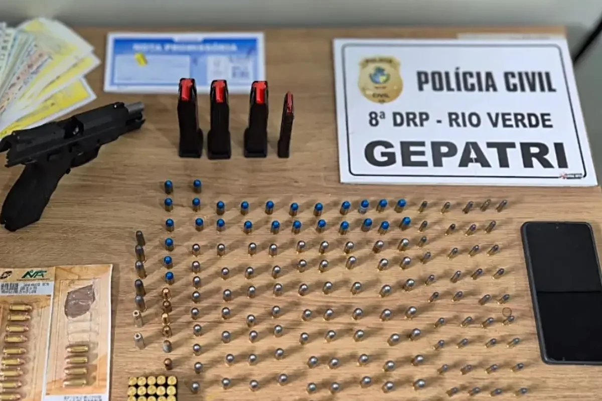 Irmão de vereador é preso por cobrar dívida de família com arma na mão, em Rio Verde