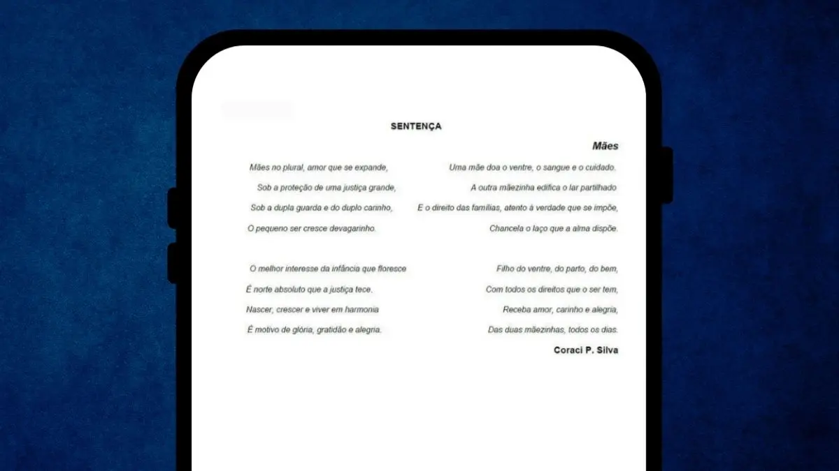 Juíza escreve poema para reconhecer dupla maternidade em Rio Verde: ‘mães no plural, amor que se expande’
