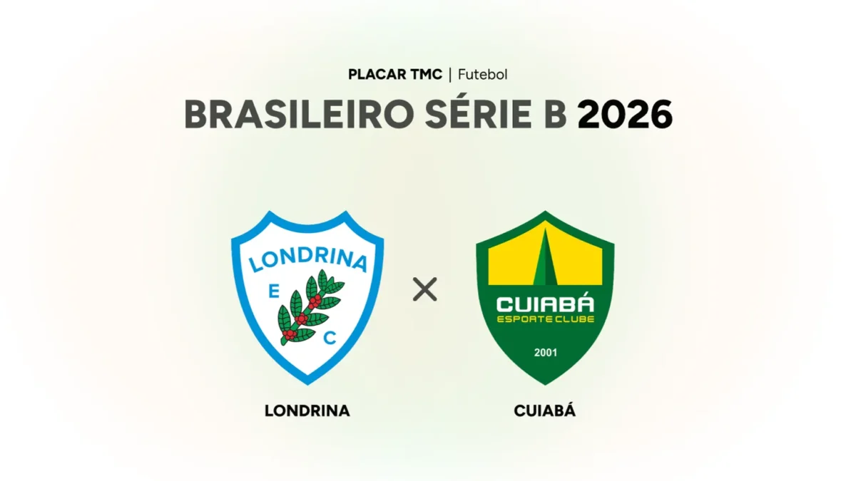 Londrina x Cuiabá: onde assistir ao vivo e horário | Campeonato Brasileiro Série B 2026