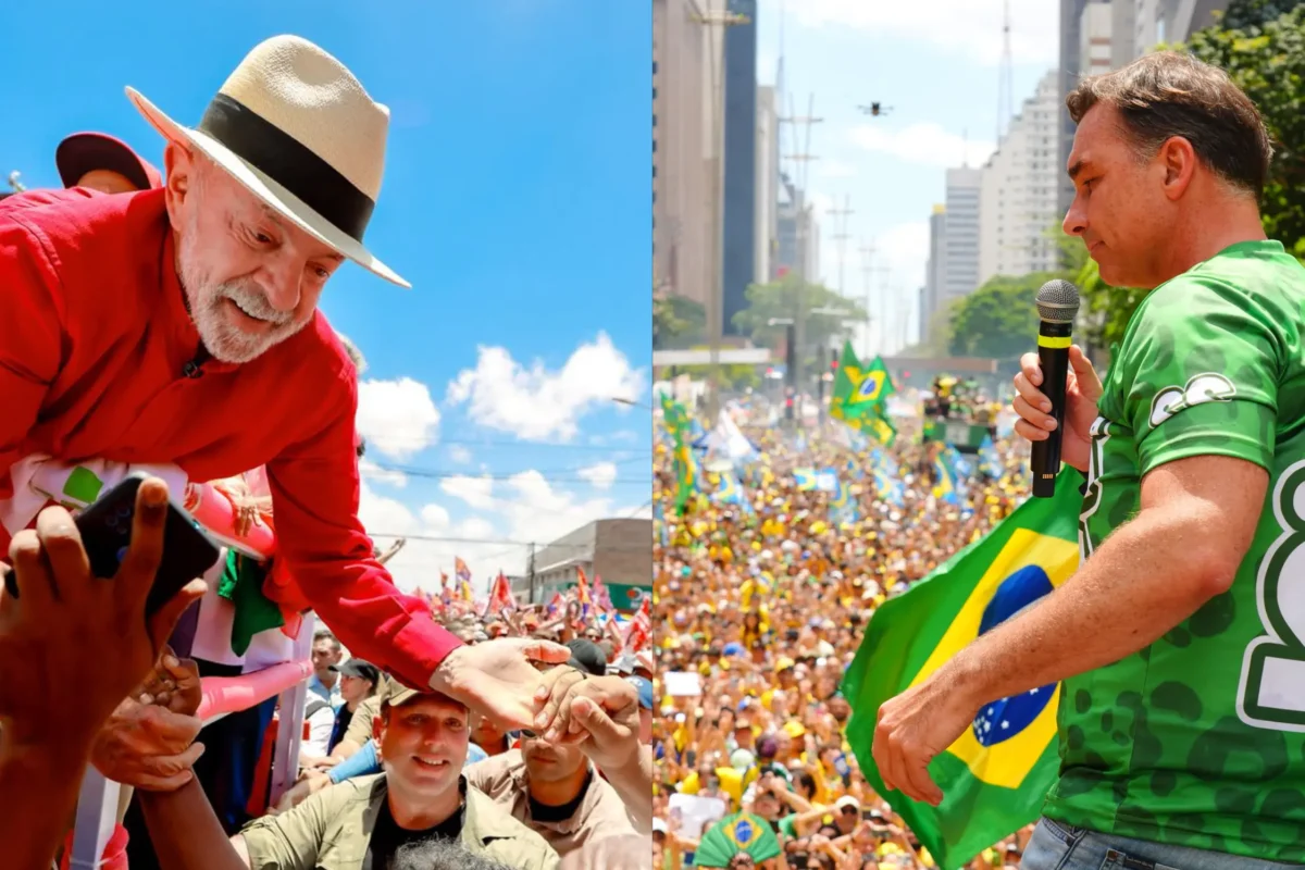 Lula e Flávio Bolsonaro encerram campanha em três capitais neste sábado; veja horários