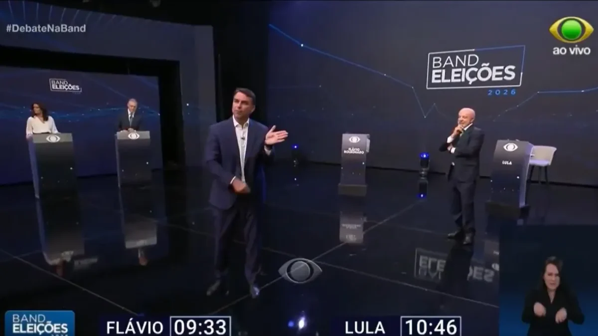 Lula e Flávio trocam acusações em primeiro bloco de debate na Band
