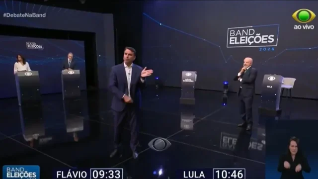Lula e Flávio trocam acusações em primeiro bloco de debate na Band