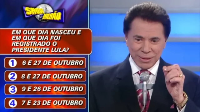 Lula faz aniversário hoje? Entenda confusão que virou “pergunta do milhão” de Silvio Santos
