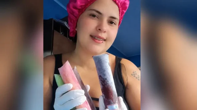 Mãe de 3 filhos vende geladinhos para reconstruir muro que desabou após chuva em Itumbiara