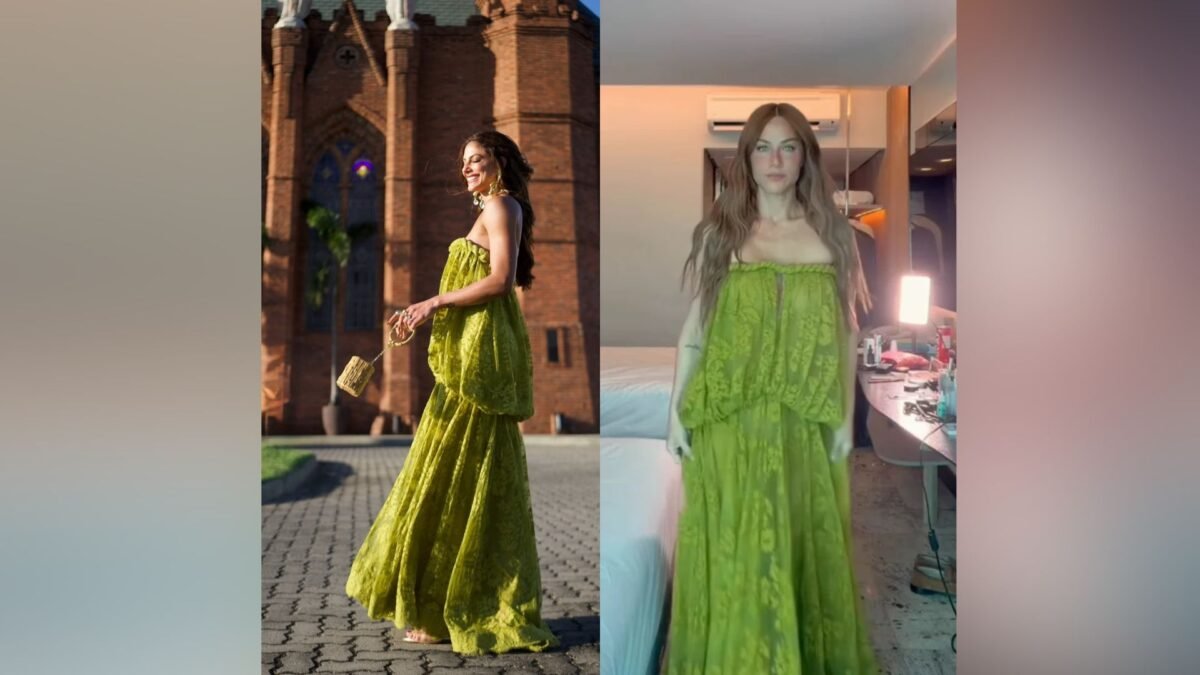 Mari Gonzalez e Giovanna Ewbank aparecem com o mesmo vestido no casamento de Juliette