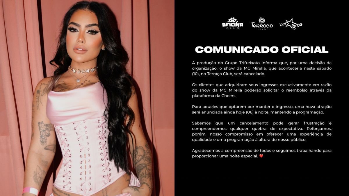 MC Mirella tem show cancelado em balada LGBT+ após apoio a Flávio Bolsonaro